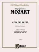 Cosi Fan Tutte, Kalmus Edition