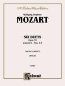 Six Duets, Volume II (Nos. 4-6) (Woodwind- Clarinet Duet)