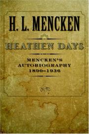 Heathen Days: Mencken's Autobiography