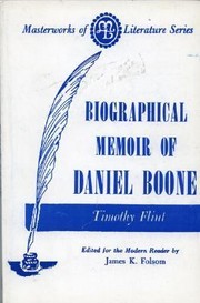 Biographical Memoir of Daniel Boone
            
                Masterworks of Literature