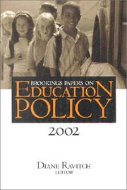 Brookings Papers on Education Policy 2002 (Brookings Papers on Education Policy)