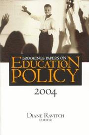 Brookings Papers on Education Policy 2004 (Brookings Papers on Education Policy)