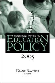 Brookings Papers on Education Policy 2005 (Brookings Papers on Education Policy)