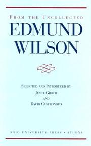 From the uncollected Edmund Wilson