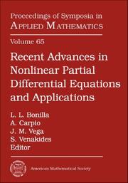 Recent advances in nonlinear partial differential equations and applications