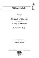 Poems ; The battle of the Nile ; A song of triumph ; Farewell to Italy