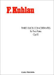 Three Duos Concertantes for Two Flutes Op.10