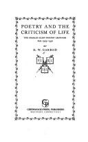 Poetry and the criticism of life