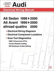 Audi A6: Electrical Wiring Manual : A6 Sedan 1998, 1999, 2000 : A6 Avant 1999, 2000