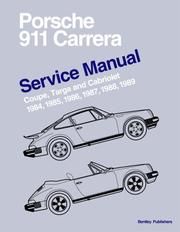 Porsche 911 Carrera Service Manual 1984-1989 - Coupe, Targa, and Cabriolet