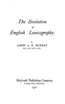 The evolution of English lexicography