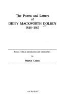 The poems and letters of Digby Mackworth Dolben, 1848-1867