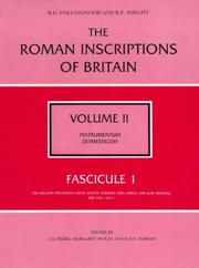 Fascicule 1 (Roman Inscriptions of Britain)