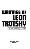 Writings of Leon Trotsky, 1938-39 (Writings of Leon Trotsky)