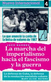 La marcha del imperialismo hacia el fascismo y la guerra, Nueva Internacional no. 4 (Nueva Internacional , No 4)