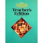 Patterns in Spelling Cover