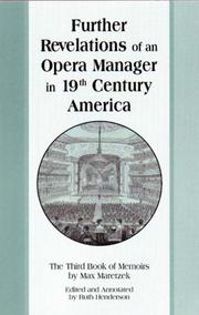 Further revelations of an opera manager in 19th century America