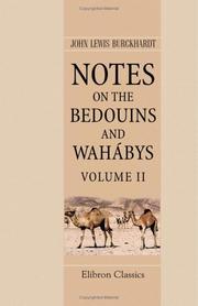 Notes on the Bedouins and Wahábys