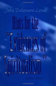 Hints for the Evidences of Spiritualism