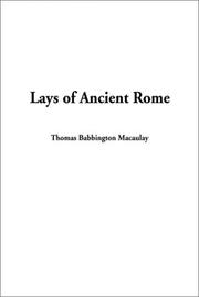 Lays of ancient Rome