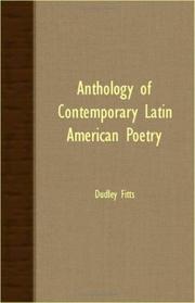 Anthology of contemporary Latin-American poetry