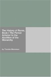 The History of Rome, Book I The Period Anterior to the Abolition of the Monarchy
