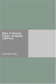 Diary of Samuel Pepys  Complete 1663 N.S