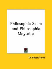 Philosophia Sacra and Philosophia Moysaica