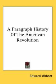 A Paragraph History of the American Revolution