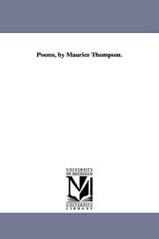 Poems, by Maurice Thompson