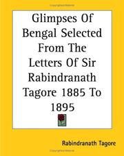 Glimpses Of Bengal Selected From The Letters Of Sir Rabindranath Tagore 1885 To 1895