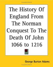 The History Of England From The Norman Conquest To The Death Of John 1066 To 1216