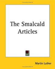 The Smalcald Articles