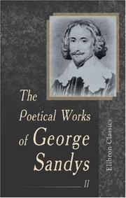 The poetical works of George Sandys