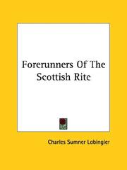 Forerunners Of The Scottish Rite