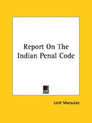 Report on the Indian Penal Code