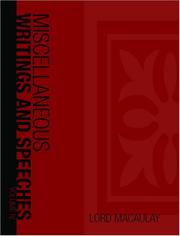 The Miscellaneous Writings and Speeches, Volume IV