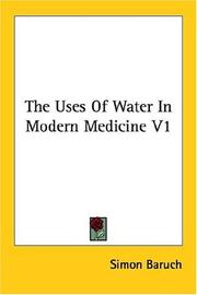 The uses of water in modern medicine