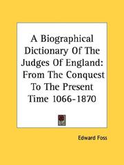 A Biographical Dictionary Of The Judges Of England