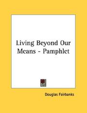 Living Beyond Our Means - Pamphlet