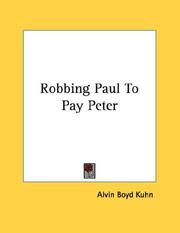 Robbing Paul To Pay Peter