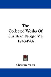 The Collected Works Of Christian Fenger V1