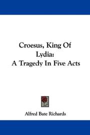 Croesus, King of Lydia