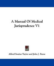 A Manual Of Medical Jurisprudence V1