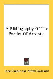 A Bibliography Of The Poetics Of Aristotle