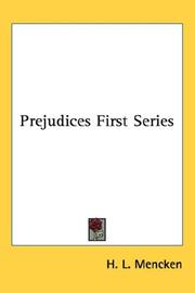 Prejudices, first series