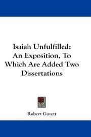 Isaiah Unfulfilled