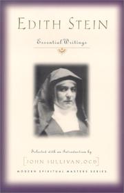 Edith Stein (St. Teresa Benedicta of the Cross, O.C.D.)