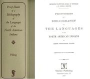 Proof-sheets of a bibliography of the languages of the North American Indians