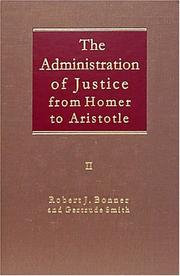 The Administration of Justice from Homer to Aristotle